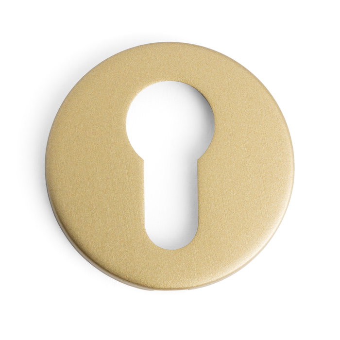 JANDEL Bocallave Zamak Ø50x5 mm - Plaque de propreté pour serrure - Finitions disponibles : Noir, Laiton mat, Chrome, Blanc, Anthracite