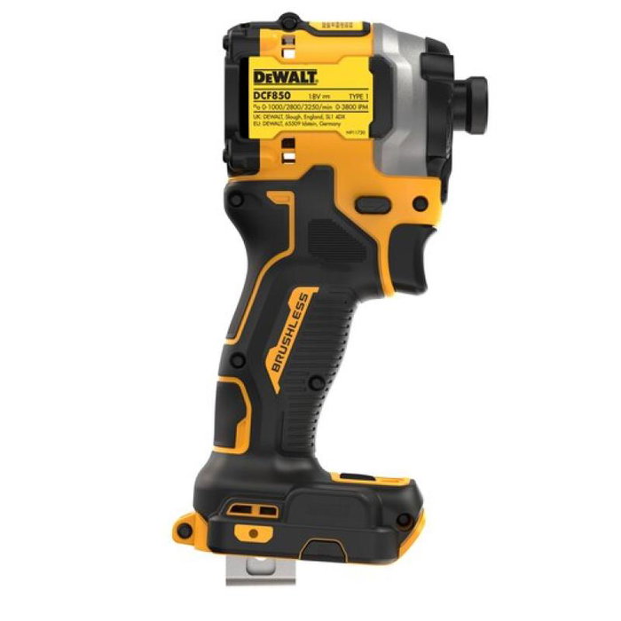 DeWalt DCF850N-XJ Perceuse-visseuse à percussion 18V 205 Nm (sans batterie) noir et jaune