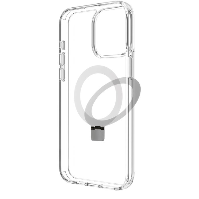 Muvit Étui Recycletek MagSafe avec Support pour iPhone 15, Recyclé et Recyclable