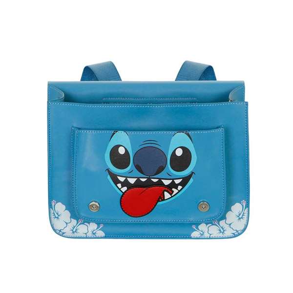 Karactermania Bolso-Mochila Satchel Tongue Lilo y Stitch, Sac à dos ou bandoulière convertible, PVC, 27 x 11.5 x 20 cm