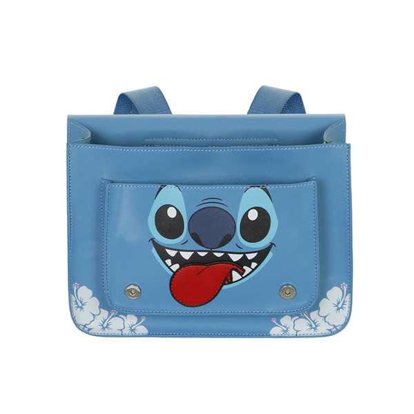 Karactermania Bolso-Mochila Satchel Tongue Lilo y Stitch, Sac à dos ou bandoulière convertible, PVC, 27 x 11.5 x 20 cm