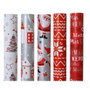 Decoris Papier cadeau motifs de Noël, modèles variés
