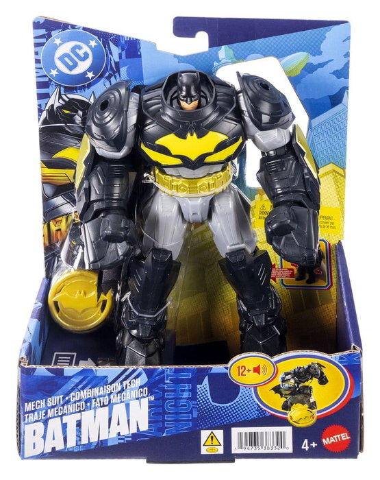 Mattel DC Premier Batman Mecha Suit Figurine Sonore et Lumineuse 18 cm Mattel DC Premier Batman Mecha Suit Figurine Sonore et Lumineuse 18 cm