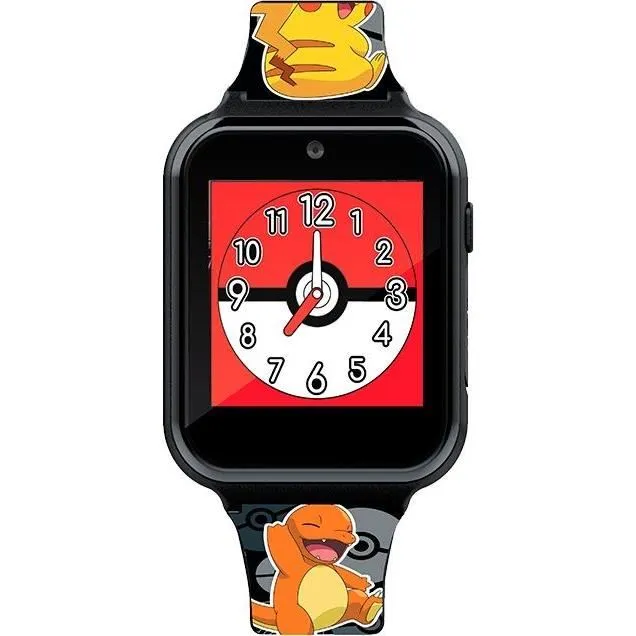 Kids Licensing Montre interactive Pokémon POK4231 - Montre enfant multifonction avec écran à fond modifiable, podomètre, enregistreur vocal, calculatrice et batterie rechargeable