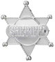 My Other Me - Étoile de sheriff en PVC - 8 cm - Accessoire de déguisement - Multicolore