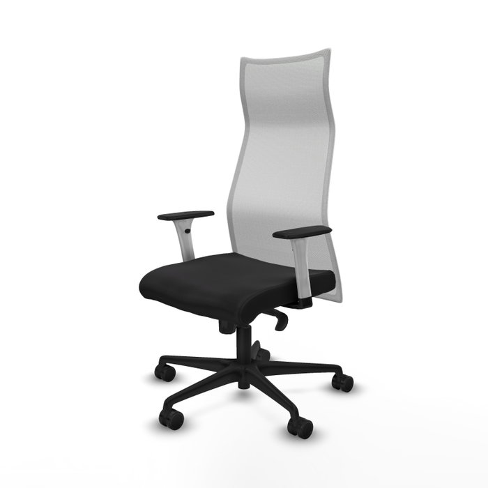 Piqueras y Crespo Chaise de Bureau Albacete Noir et Blanc