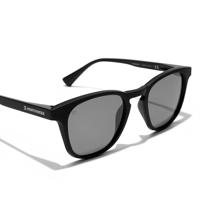 Northweek Lunettes de Soleil WALL Polarisées Noires Unisexe Verres UV 400 1 u