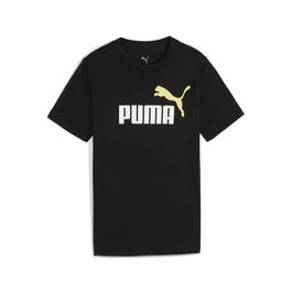 T shirt à manches courtes Enfant Puma Essentials 2 Color No.1 Log Noir S
