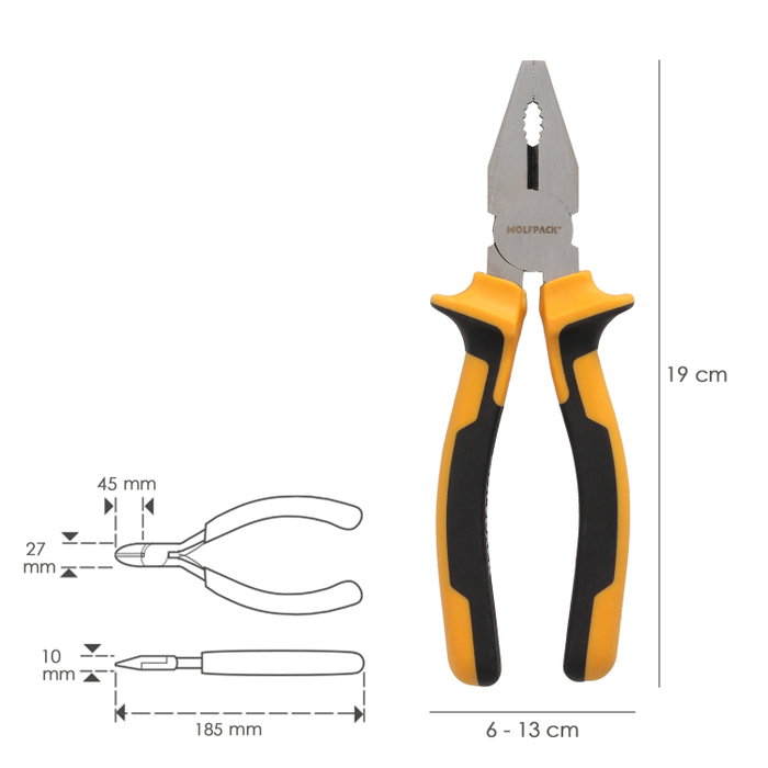 WOLFPACK LINEA PROFESIONAL Pinces universelles 175mm