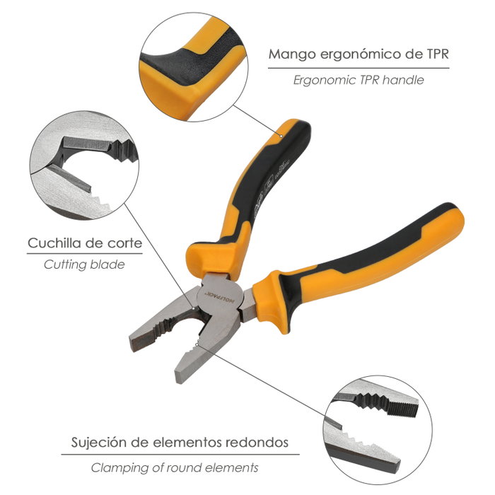 WOLFPACK LINEA PROFESIONAL Pinces universelles 175mm