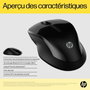 HP Souris sans fil ambidextre HP 250 avec double connectivité Bluetooth et USB, 50% plastique recyclé
