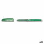 stylo à encre liquide Pilot Friction Vert (12 Unités)