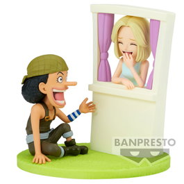 BANPRESTO Figura Usopp & Kaya Log Stories One Piece 7cm