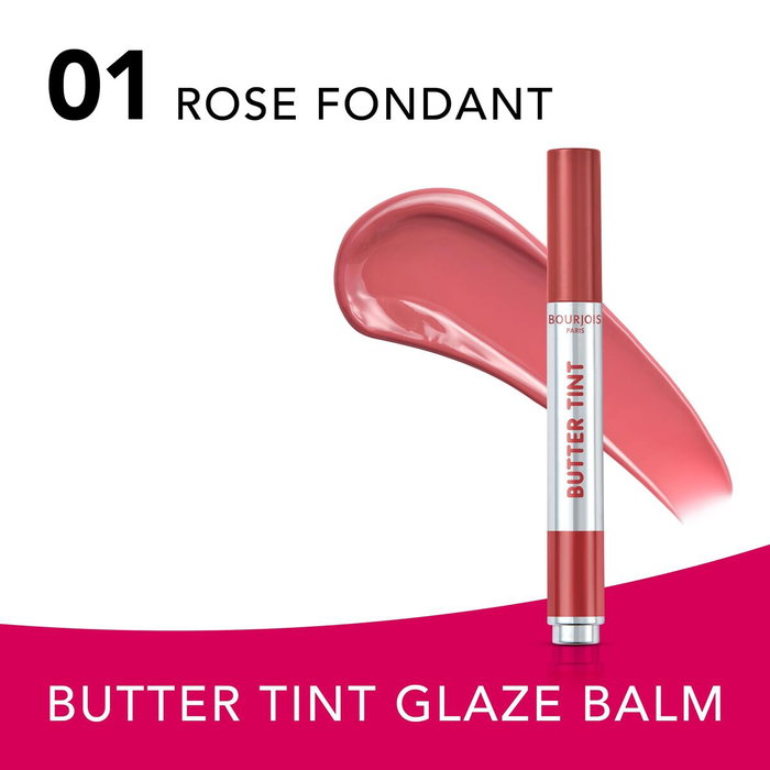Bourjois Butter Tint Lip Glaze 01-Rose Fondant Bourjois Butter Tint Lip Glaze 01-Rose Fondant
