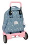 Safta Sac à dos Grand à Roulettes Compact Évolutif Extension Snoopy 33 x 45 x 22 cm - Recommandé à partir de 3 ans
