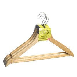 ORYX Cintre courbe en bois 450 mm (Pack de 3 unités)