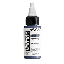 Golden High Flow Colores Acrílicos Gris De Payne 30 ml