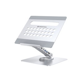 Conceptronic DONN27G Station d'accueil 7-en-1 et support pour ordinateur portable argent