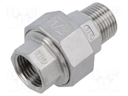 GEBO Connecteur double mâle-femelle G 1/2 en acier inoxydable