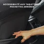 XLC XL COVER - Housses de siège auto universelles pour banquette arrière non fractionnable, 2 sièges avant et 6 appuie-têtes - Compatible airbags