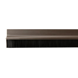 WOLFPACK LINEA PROFESIONAL Burlete de porte en PVC marron avec brosse, 1 mètre