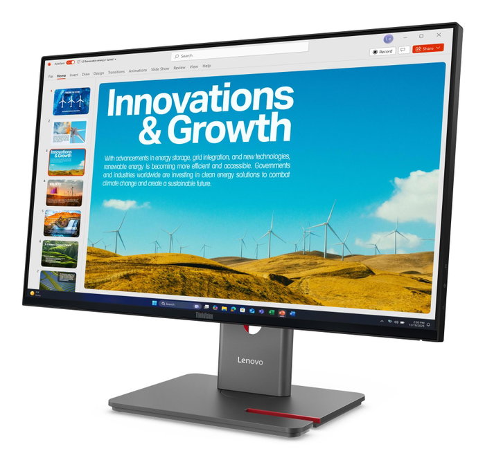 Lenovo ThinkVision P24QD-40 60,5 cm (23,8 pouces) Noir 64B1GAT1EU