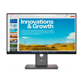 Lenovo 64B1GAT1EU Écran PC ThinkVision P24QD-40 24 Pouces / 60 cm dalle IPS QHD 2560x1440 Noir