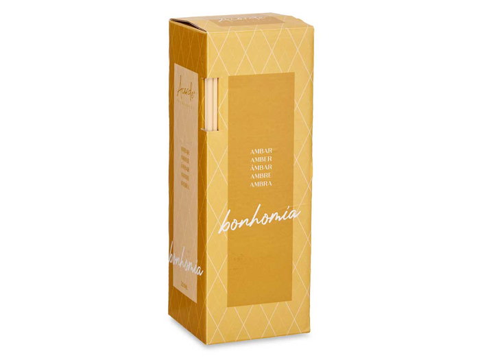 Acorde Mikado 250 ml Varilla Ambar Diffuseur Verre Jaune 8x12x8 cm (Set de 6)