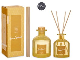 Acorde Mikado 250 ml Varilla Ambar Diffuseur Verre Jaune 8x12x8 cm (Set de 6)