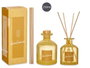 Acorde Mikado 250 ml Varilla Ambar Diffuseur Verre Jaune 8x12x8 cm (Set de 6)