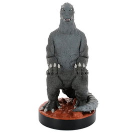 EXQUISITE GAMING Support de câble figurine Godzilla King of the Monsters 21 cm - Compatible avec PS5, Xbox Series, iPhone et smartphones