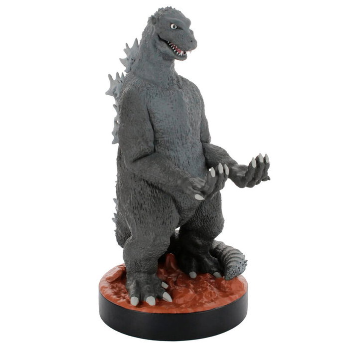 EXQUISITE GAMING Support de câble figurine Godzilla King of the Monsters 21 cm - Compatible avec PS5, Xbox Series, iPhone et smartphones