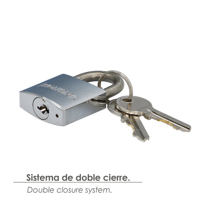 WOLFPACK LINEA PROFESIONAL Cadenas Inoxidable Arco Normal 30mm WOLFPACK LINEA PROFESIONAL Cadenas Inoxidable Arco Normal 30mm