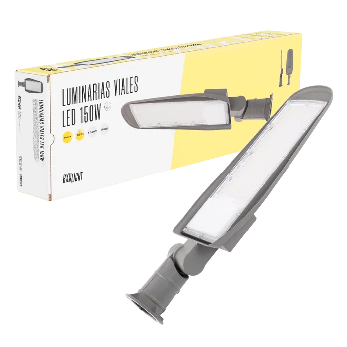 BX3 LIGHT BX3-STR150W-10-CW - Luminaire LED pour éclairage public et urbain, 150W, IP65, 6000 K, pour rues, zones résidentielles et industrielles