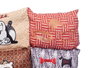 Mascow Lit pour animal rectangle 58x80 cm - Assortiment de motifs - Base antidérapante (Set de 6)