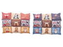 Mascow Lit pour animal rectangle 58x80 cm - Assortiment de motifs - Base antidérapante (Set de 6)