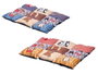 Mascow Lit pour animal rectangle 58x80 cm - Assortiment de motifs - Base antidérapante (Set de 6)