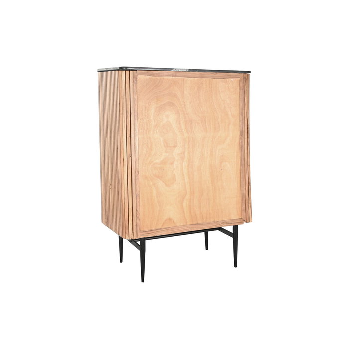 DKD Home Decor Buffet en Acacia et Marbre Marron Noir Naturel