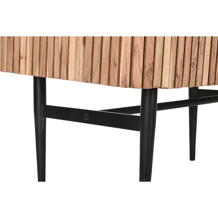 DKD Home Decor Buffet en Acacia et Marbre Marron Noir Naturel