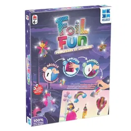 Megableu Foil Fun Princesses et Licornes - Activité créative sans se salir - Jeu d'art pour enfants - Version française