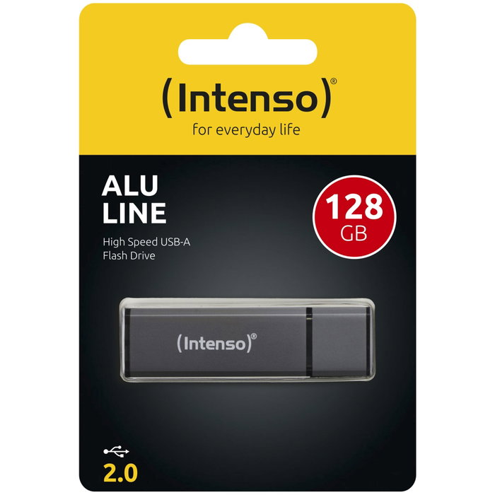 Intenso Memoria USB 2.0 Alu Line 128GB Aluminium Anthracite