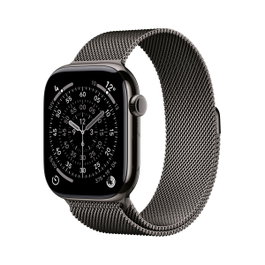 Apple Watch Series 11 GPS + Cellular 46mm Titane Ardoise Milanese Loop M/L