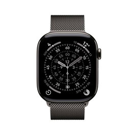 Apple Apple Watch Series 11 GPS + Cellular 46mm Boîtier Titane Slate Bracelet Milanese Loop M/L