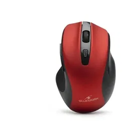 Souris sans fil Bluestork OFF75 RED rechargeable - Bluetooth et 2.4 GHz - Ergonomique pour PC et Mac - Rouge