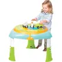 Infantino Table d'activités modulable 2 en 1 électronique et musicale avec siège tournant 360°, hauteur réglable, pliable, dès 6 mois