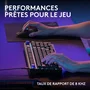 Logitech G G316 X 98 - Clavier gamer filaire AZERTY - Noir