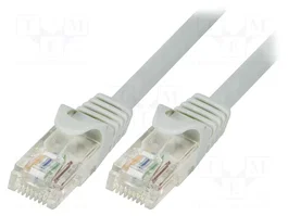 LOGILINK Cordon de raccordement Cat 5e U/UTP RJ45 0,25 m gris