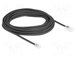 DELOCK Câble téléphonique RJ11 vers RJ45 10m noir