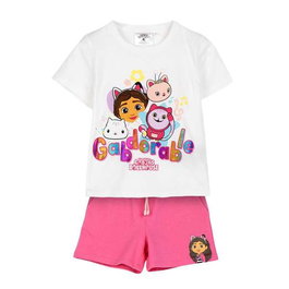 Cerdá Gabby's Dollhouse Ensemble 2 pièces French Terry pour fille 3 ans - Blanc