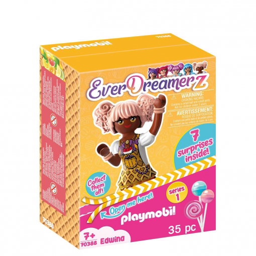 Playmobil EverDreamerz Edwina Candy World - Figurine avec 7 Surprises, Jouet pour Enfants dès 7 Ans